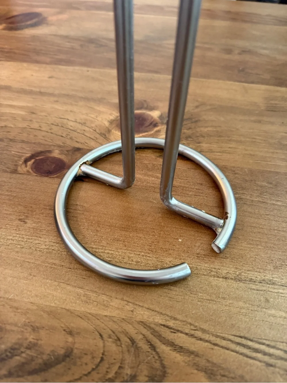 Stainless Steel Paper Towel Holder - Sleek Silver Countertop Stand